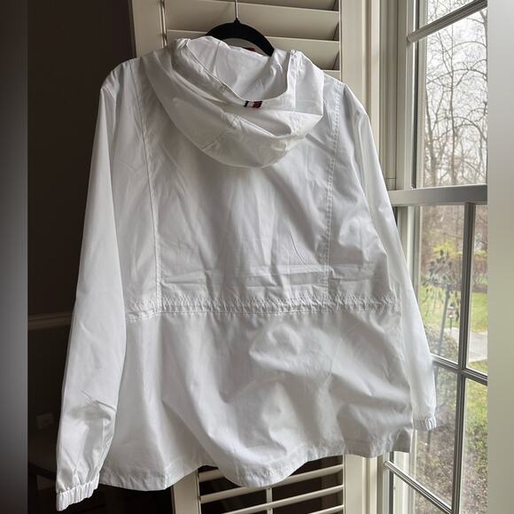 Tommy Hilfiger Women’s White Water Resistant Windbreaker Jacket Nwt - Picture 7 of 14